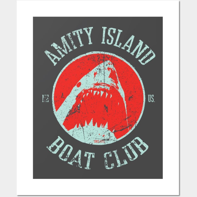 AMITY ISLAND - BOAT CLUB - SINCE 1975 Wall Art by SALENTOmadness